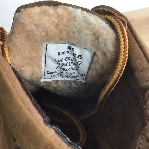 KODIAK leather lace up ankle boots brown size 5 - Picture 9 of 16